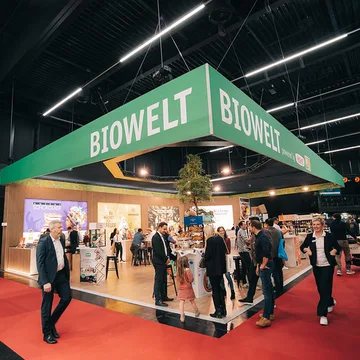 Stand von Biowelt bei der Fachmesse GAST