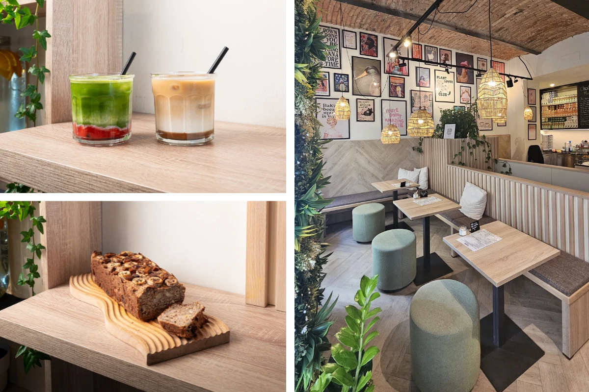 Strawberry Matcha Latte, Kaffee, Banana-Bread und ein Einblick in das gemütliche Milas Café