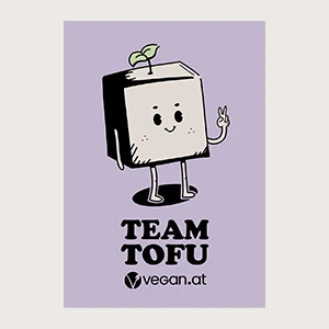 Vegan.at Sticker Tema Tofu